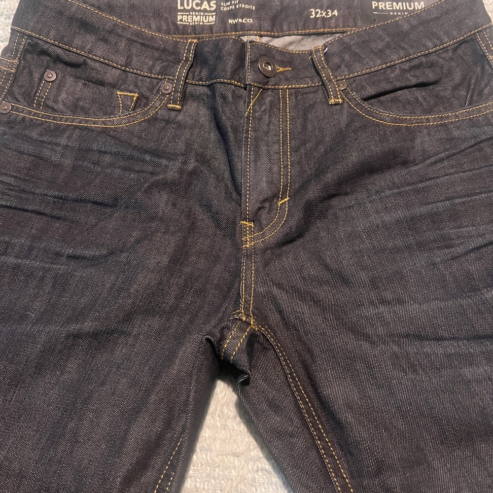RW&CO. Lucas premium Men's Deep Indigo Slim Jeans